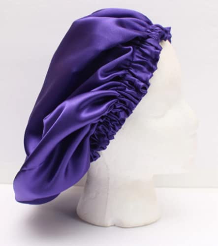 VIYANSHI Adjustable Satin Sleep Cap Hair Bonnet Double Layered Reversible for Women Protective Sleep Hairstyles cap t - Image 1