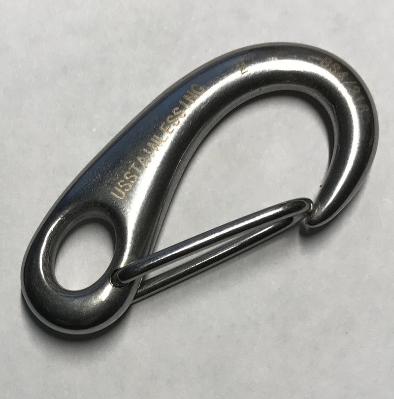 US Stainless 3 Pieces Stainless Steel 316 Spring Snap Lobster Claw 2" Marine Grade - Image 5