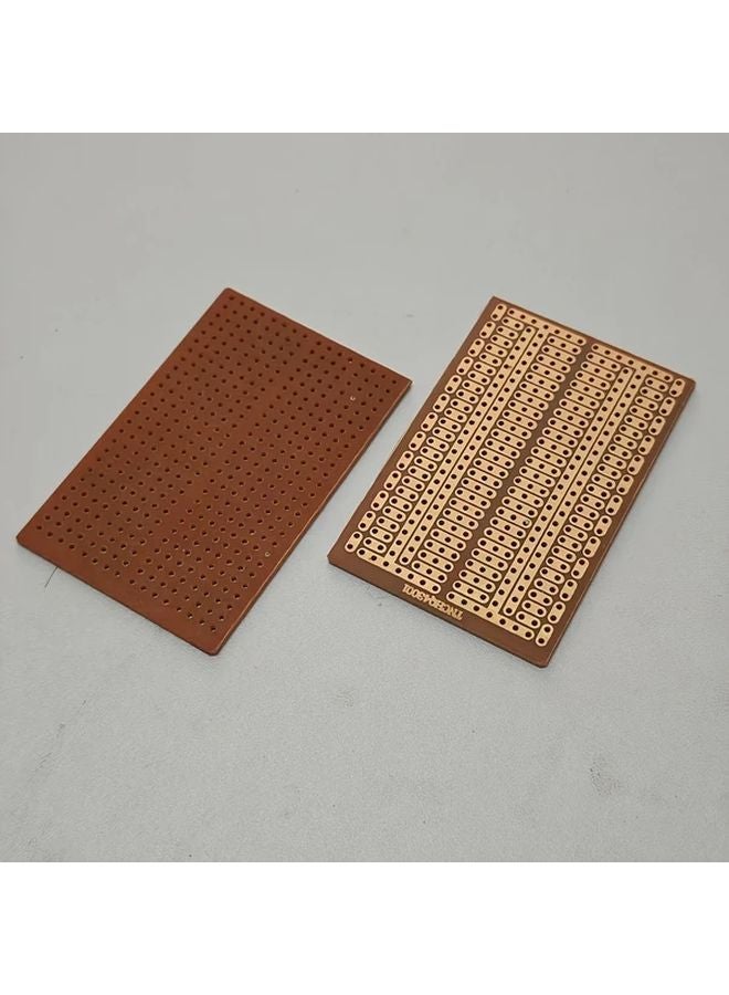 Perforated PP Circuit Board 1.77x2.76 Inch Orange Brown for Robotics Electronics - Image 1