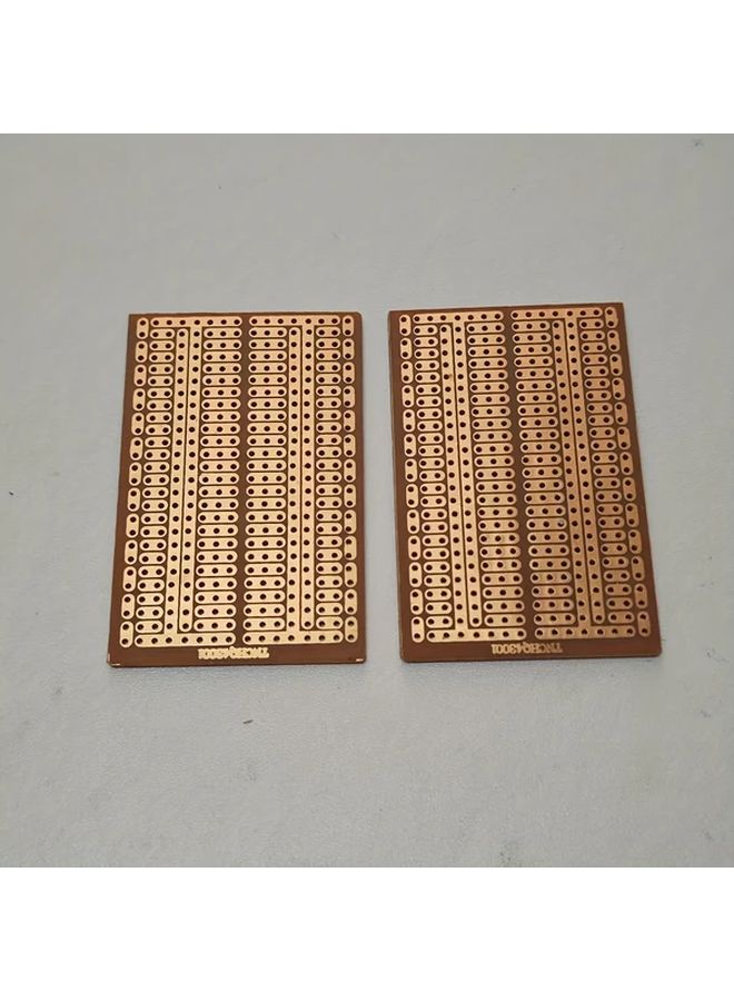 Perforated PP Circuit Board 1.77x2.76 Inch Orange Brown for Robotics Electronics - Image 4