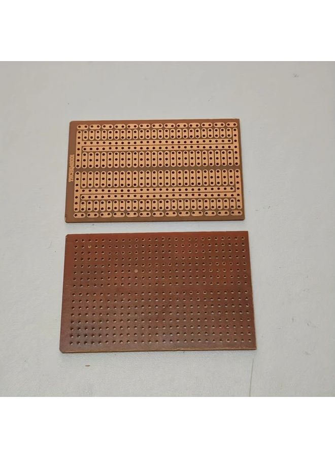 Perforated PP Circuit Board 1.77x2.76 Inch Orange Brown for Robotics Electronics - Image 3