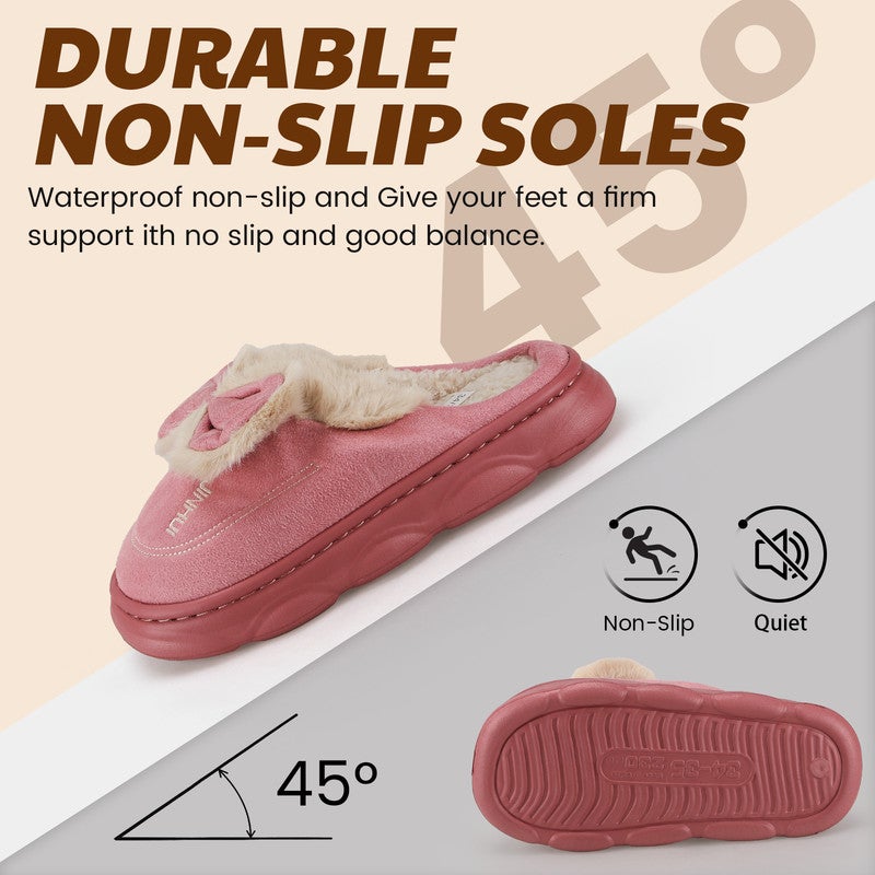 Lucky Kids Cartoon Slippers for Kids, Funny Animal House Shoes with Non-Slip Sole, Cozy Plush Indoor Comfort Footwear for Boys and Girls - Image 4