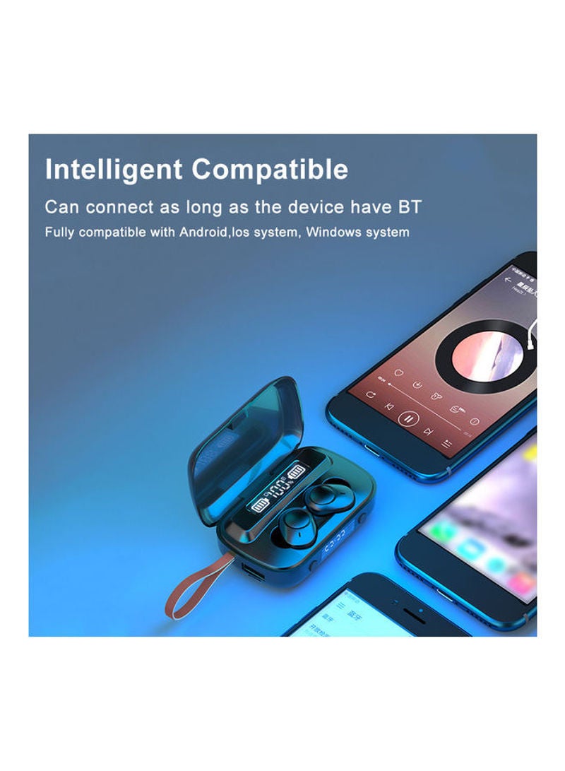 NIBEMINENT TWS BT True Wireless In-Ear Headphones With LED Digital Display White - Image 4