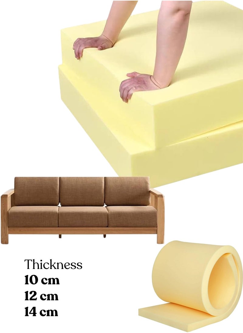 Zaprus Premium Upholstery Foam - High Density Yellow Foam for Sofa, Couch & Chair Cushions - Extra Support & Comfort, Long-Lasting Durability  - Image 1
