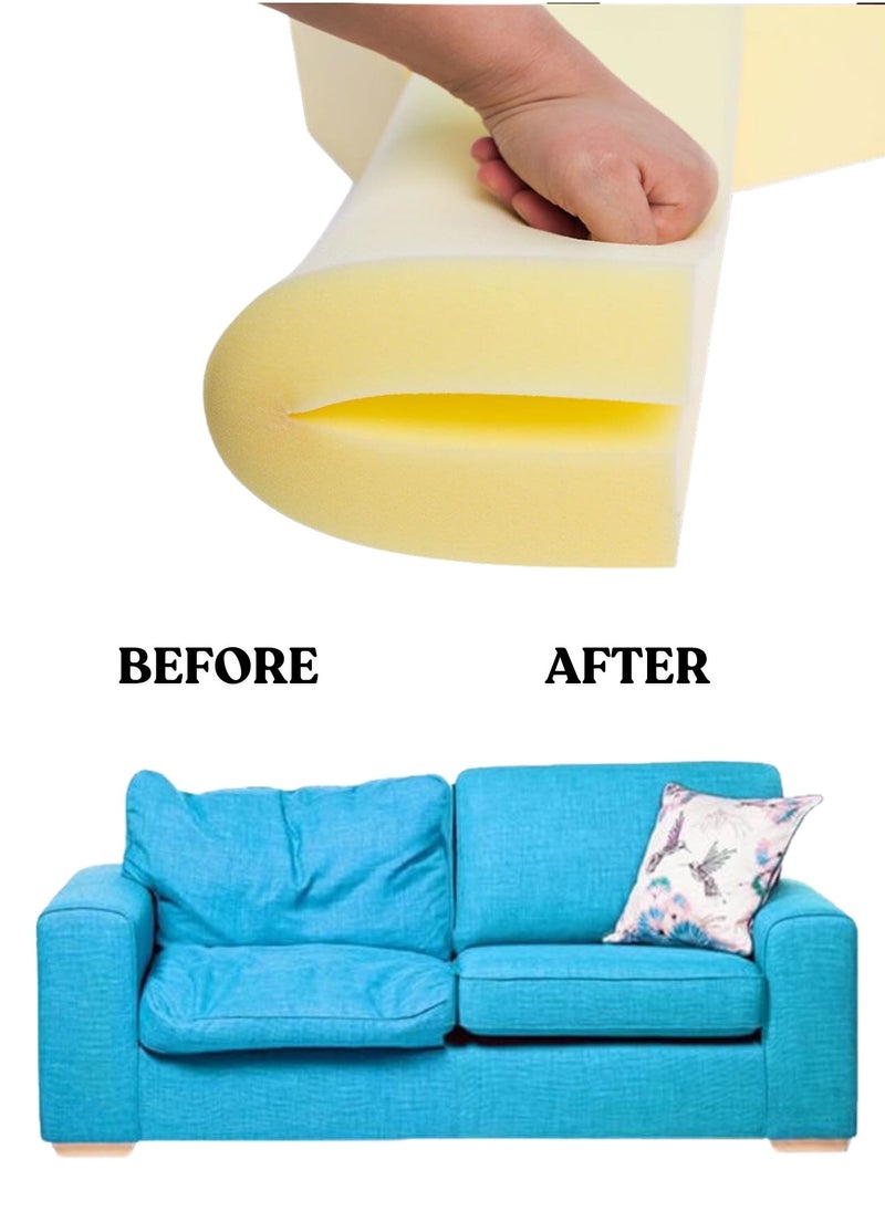 Zaprus Premium Upholstery Foam - High Density Yellow Foam for Sofa, Couch & Chair Cushions - Extra Support & Comfort, Long-Lasting Durability  - Image 5