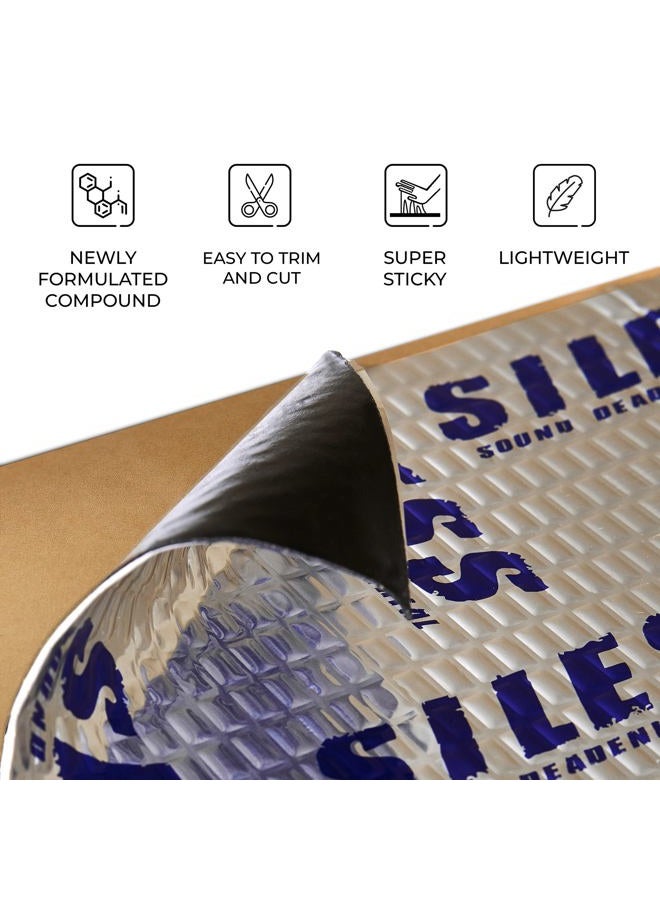 Siless 50 mil (1.3mm) 52 sqft Car Sound Deadening mat - Butyl Automotive Sound Deadener - Noise Insulation and Vibration Dampening Material ( 52 sqft) - Image 4