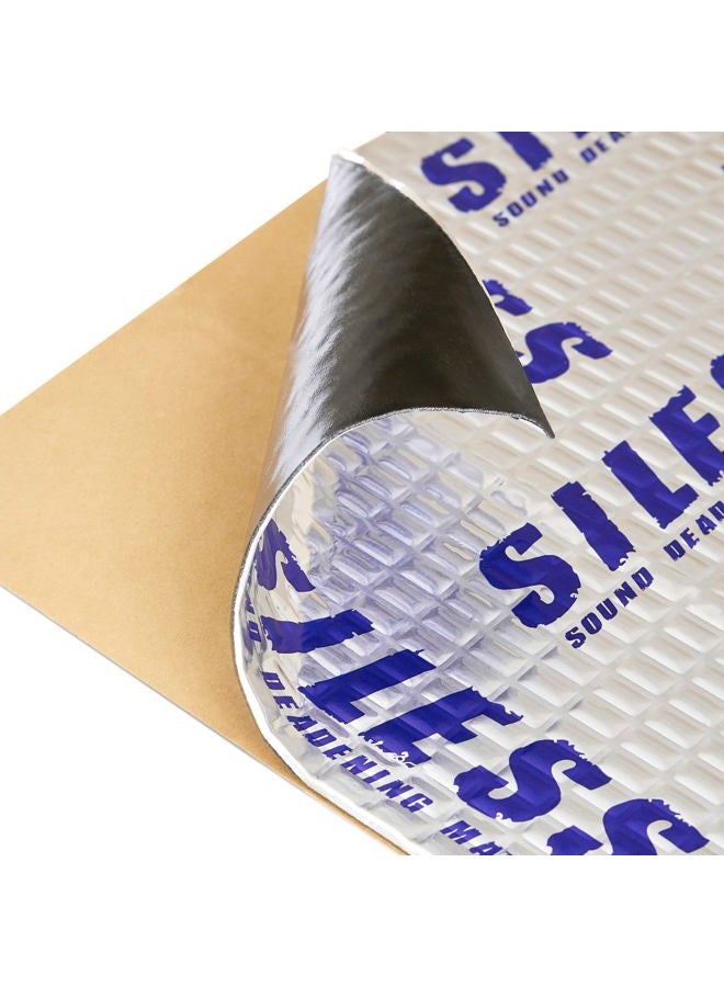 Siless 50 mil (1.3mm) 52 sqft Car Sound Deadening mat - Butyl Automotive Sound Deadener - Noise Insulation and Vibration Dampening Material ( 52 sqft) - Image 1