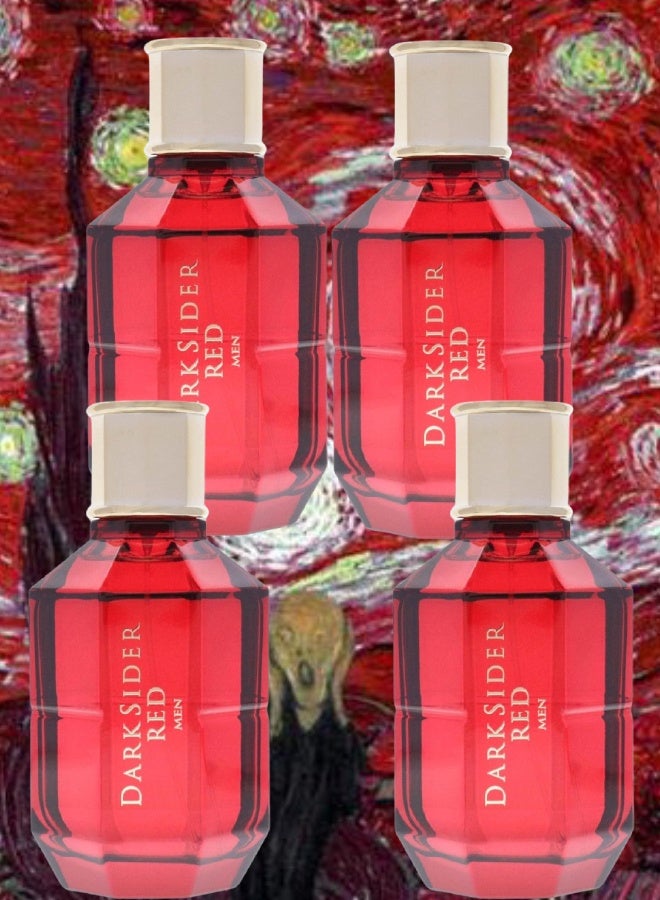Glenn Perri 4 Pieces Dark Sider Red Men Perfume 100ML - Image 1