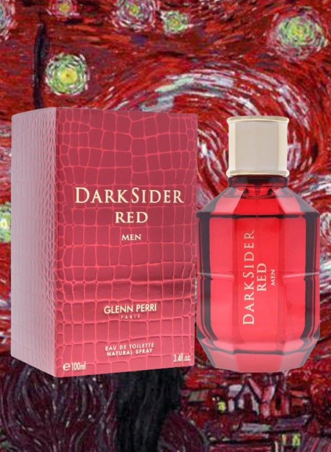 Glenn Perri 4 Pieces Dark Sider Red Men Perfume 100ML - Image 2