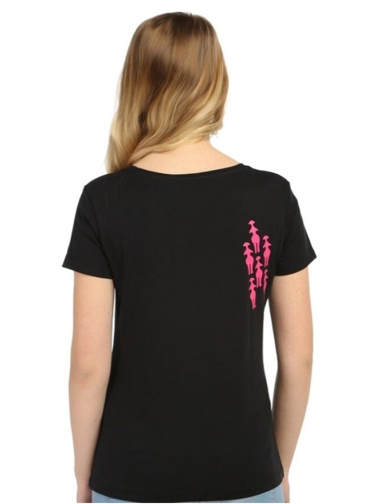 Biggdesign Biggdesign Mother Goddess Black Women's T-Shirt  - Image 3