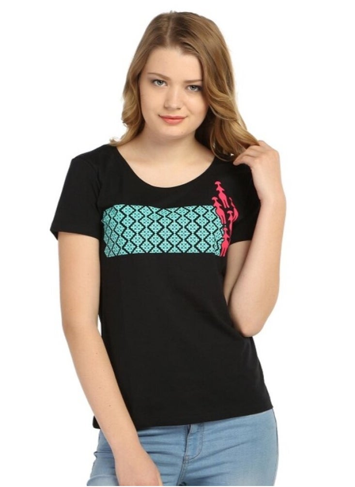 Biggdesign Biggdesign Mother Goddess Black Women's T-Shirt  - Image 1