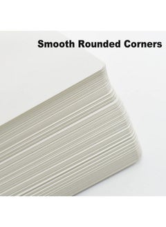 VANRA 300Pcs Blank Index Cards 3X5 Inches Note Cards Thick 110Lb Cardstock Flash Cards, Unruled Study Cards For School Learning, Office (White, 300/Pack)  - Image 5