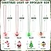 Traplace 8 PCS Christmas Light Up Necklaces 4 Designs Ugly Sweater Party Supplies with LED Light Up Pendants Xmas Party Favors Cane Tree Snowman Santa Christmas Necklace for Holiday Celebrations - Image 4