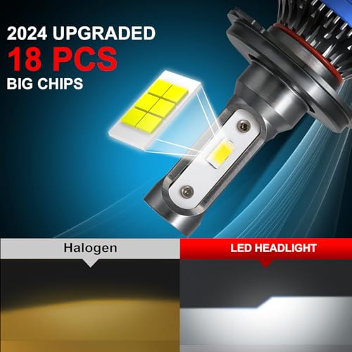 OTO2EYE 1 YEAR WARRANTY 80 Watt Super Bright H4 LED Headlight Bulb for Bike Scooter LED Light for Bike 8000 Lumens 10000 RPM Fan for Fast Cooling Full Aluminum Body Bike LED Light - Image 2