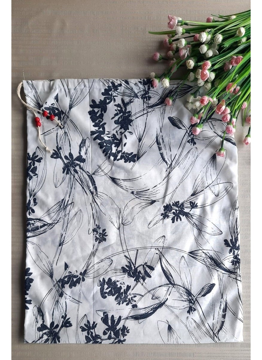 Navy Blue Floral Bread Bag - Hanging Drawstring Linen Bread Bag 50X40CM - pzsku/Z430E78C87D7BDD565A7FZ/45/_/1725895498/21c5119c-a63e-4c44-854e-6db6c8be0c73