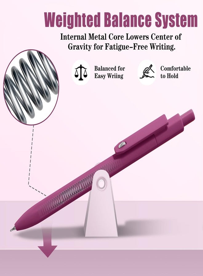 Vitoler Gel Pens,0.5 mm Black Ink Pens,8pcs Smooth Writing Pens for Bible,Retractable Quick Dry Pen for Women,Fine Point Pen for Office Desk Accessories - Image 3