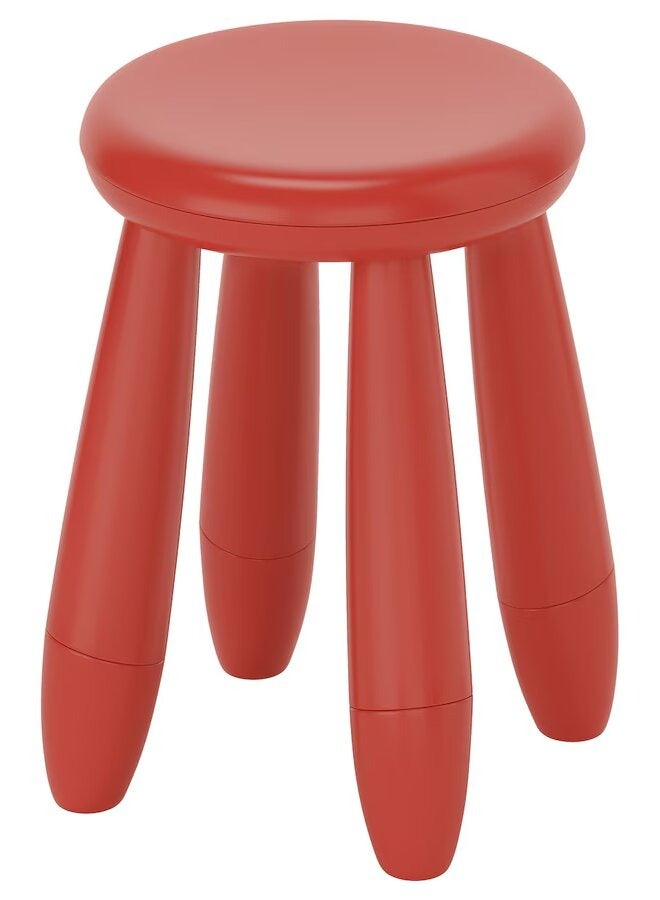 Plastic Lightweight Stool Red