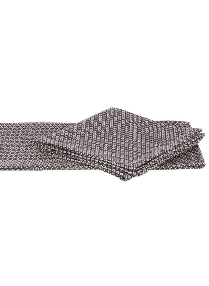 Suncoast Suncoast Badhi Napkin Set Of 4 Pcs-Dark Brown 