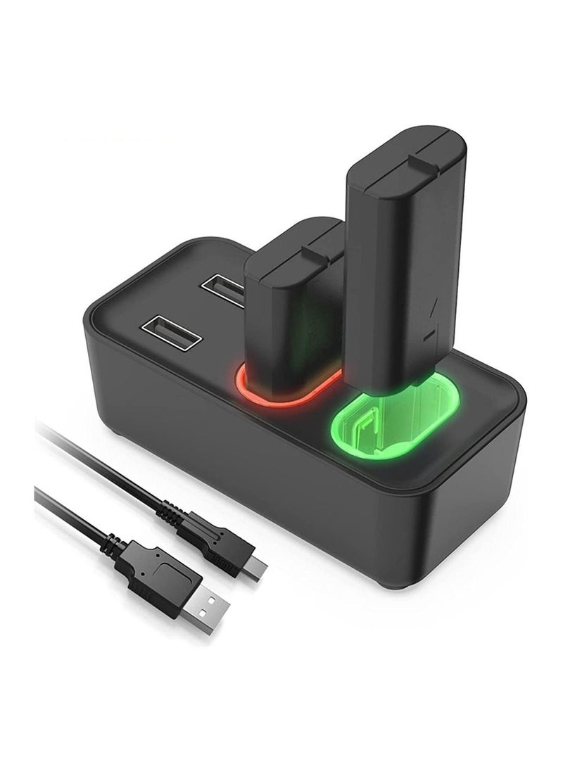 Rechargeable Battery Pack for Xbox Battery Pack Xbox One/S/X/Xbox One Elite/Xbox Series S/X, with 2 x 800mAh, USB Xbox One Controller Battery Charger Kit, Fast Charging, LED Indicator