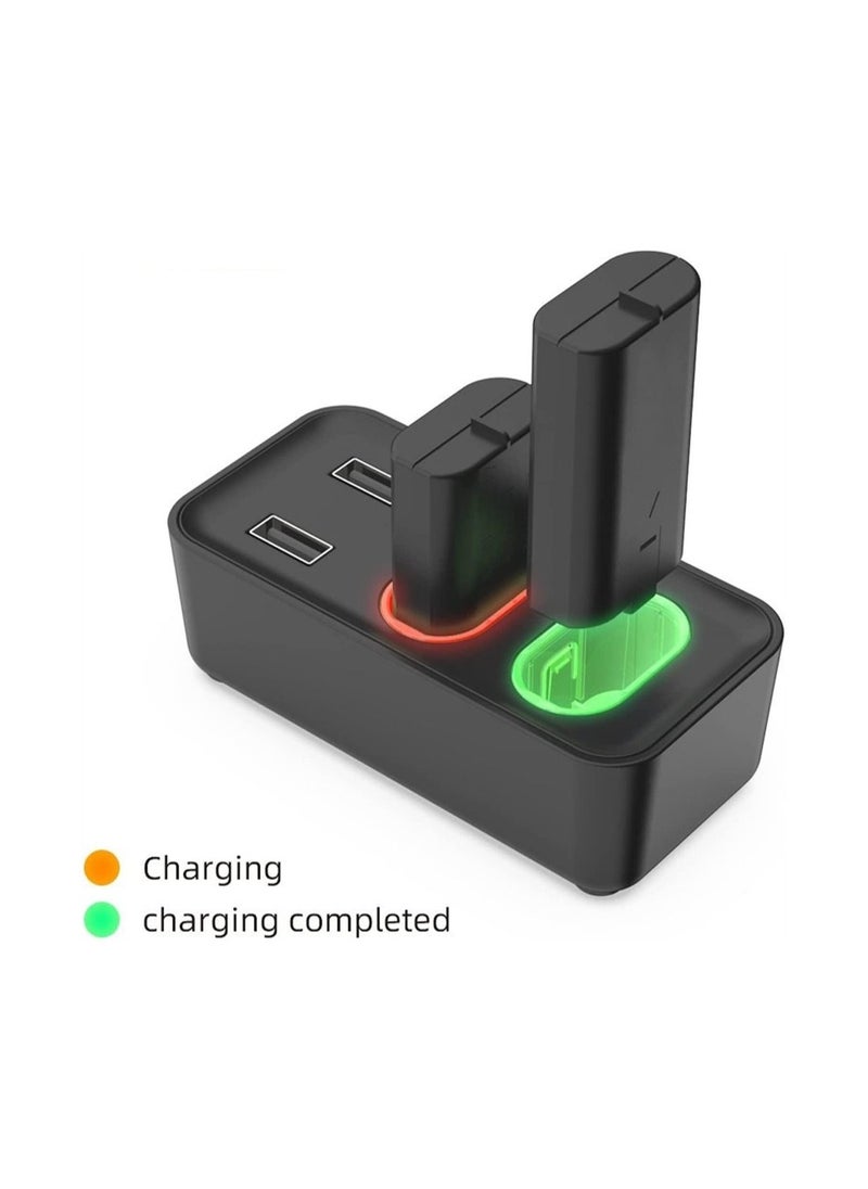 Rechargeable Battery Pack for Xbox Battery Pack Xbox One/S/X/Xbox One Elite/Xbox Series S/X, with 2 x 800mAh, USB Xbox One Controller Battery Charger Kit, Fast Charging, LED Indicator
