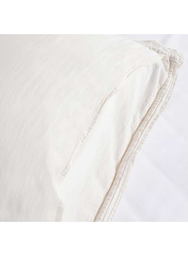 Pan Home Ivory Cotton Velvet Bedspread Set for Home - Image 5