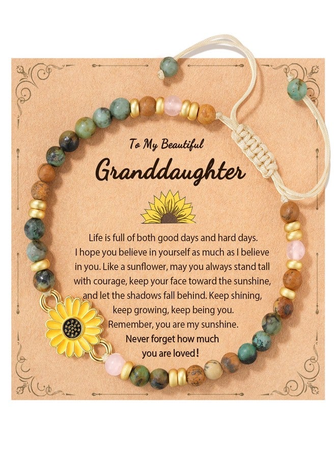 Tarsus Sunflower Gifts for Women, Gift of Positivity, Strength & Sunshine, Inspirational Jewelry Sunflower Bracelet for Friends Sister Daughter Coworker..., average, Stone, no gemstone - Image 1