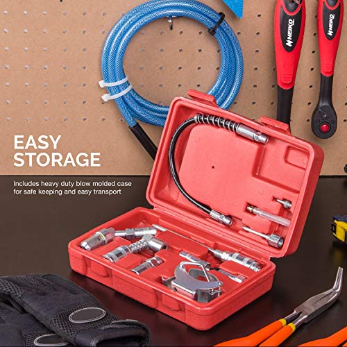 TOOLUXE أداة Tooluxe 61077L بندقية شحم متعددة الوظائف ومجموعة ملحقات التشحيم - Image 5