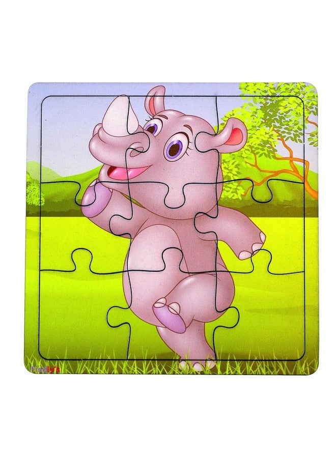Fiddlys Kid'S Wooden Jigsaw Puzzle Games For Children & Kids Paperless Puzzle - 9 Pieces (Pack Of 4) Age 3+ - Image 2