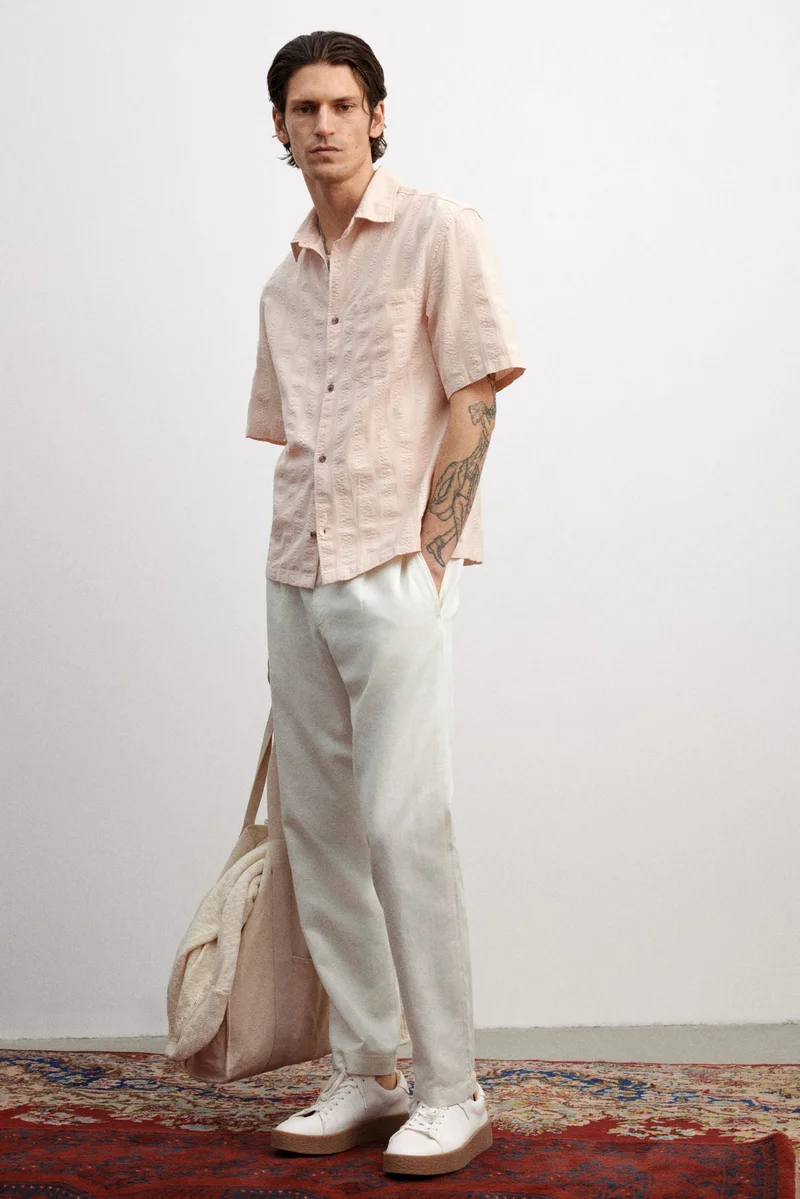 H&M Regular Fit Lyocell-blend trousers