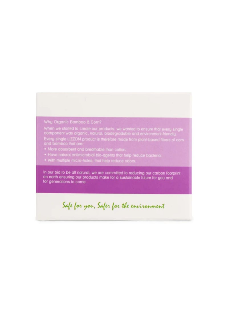 LiZZOM Organic THICK Night Sanitary Pads with Wings, Large Size, Pack of 3 (30 Pads), Bamboo Top Sheet, Biodegradable Back Sheet - Image 5