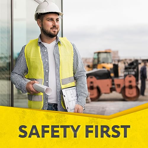 PeerBasics Safety Vests 10 Pack - Yellow Reflective High Visibility, Hi Vis Silver Strip, Men Women, Work, Cycling, Runner, Surveyor, Volunteer, Crossing Guard, Road, Construction, Neon (Mesh, 10) - Image 4
