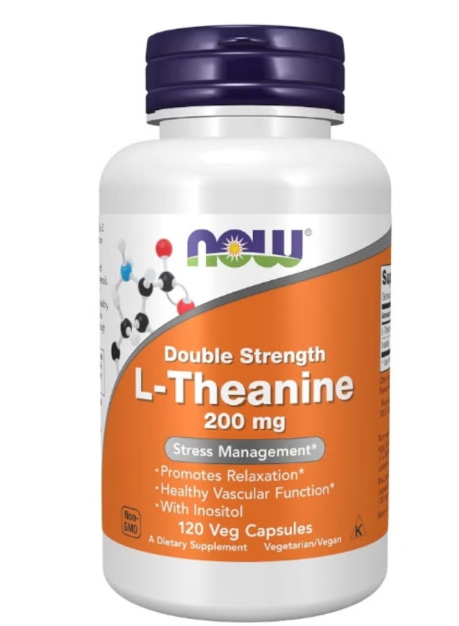 Double Strength L-Theanine - 120 Veg Capsules
