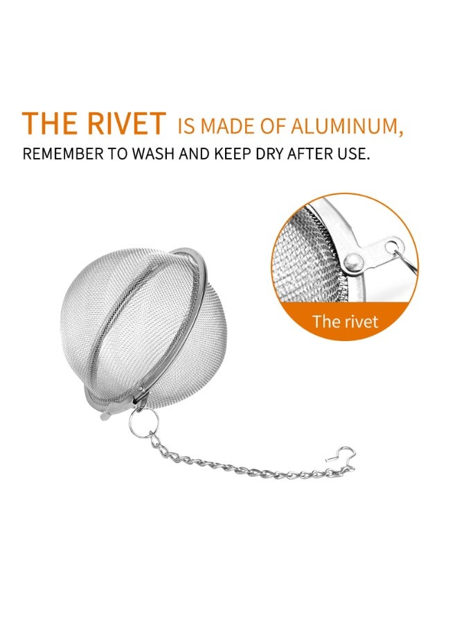 DOUGEI 2pcs Stainless Steel Mesh Tea Ball  Tea Strainers Teas Infuser Strainer Filters for Teas - Image 3