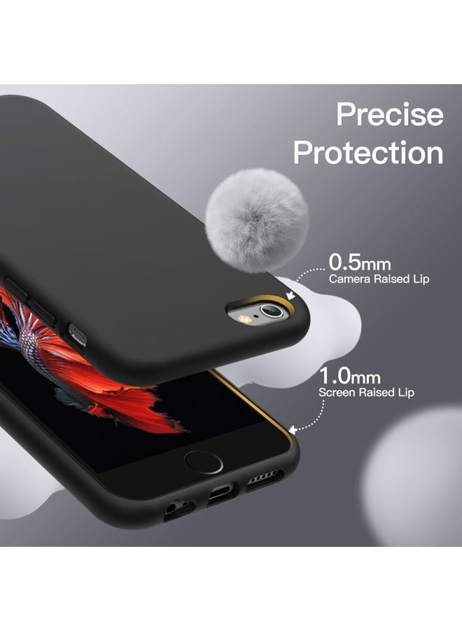 Jetech Silicone Case for iPhone 6s and iPhone 6 4.7 Inch, Silky-Soft Touch Full-Body Protective Case, Shockproof Cover with Microfiber Lining (Black) - Image 4