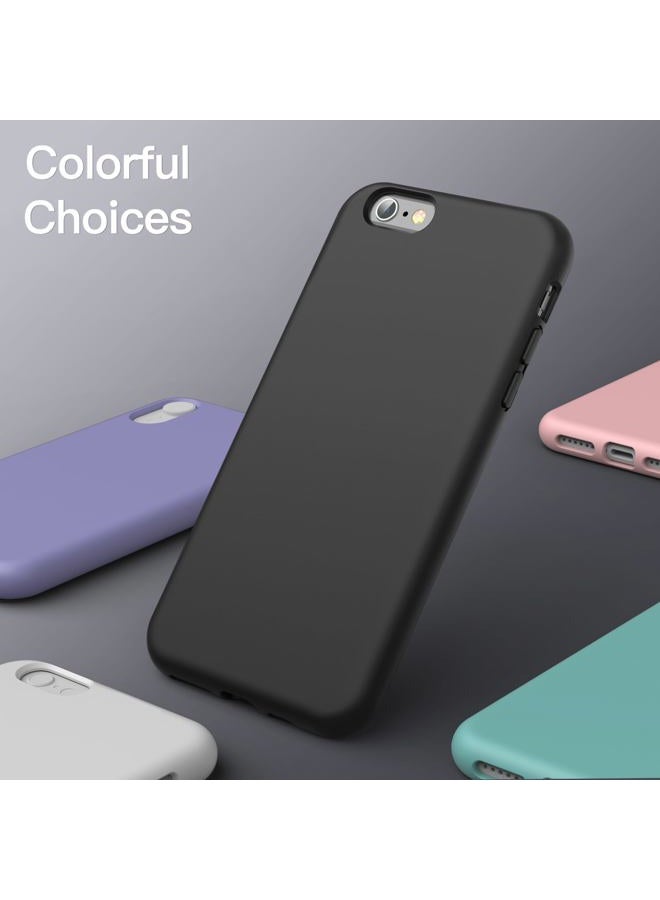 Jetech Silicone Case for iPhone 6s and iPhone 6 4.7 Inch, Silky-Soft Touch Full-Body Protective Case, Shockproof Cover with Microfiber Lining (Black) - Image 5