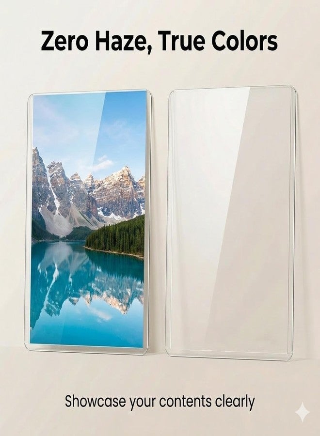 Coolbyl 50ct 4x6 Toploaders - Ultra Durable Card Protectors for Postcard, Photos & Collectibles, Crystal Clear, Archival-Safe, Fits 4x6 Inch Sheet - Image 3