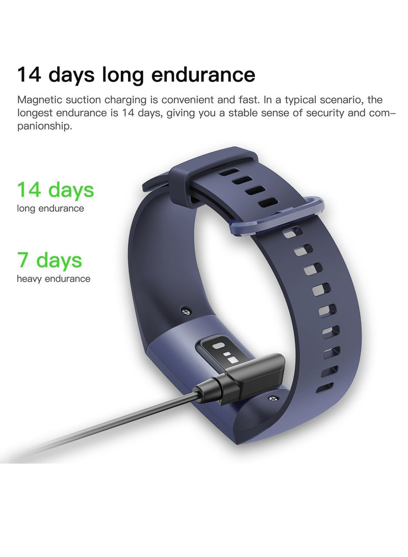 C80 Smart Bracelet, Water Fitness Tracker With Heart Rate Monitor, Lightweight Sports Smart Watch With Body Temperature Blood Oxygen Monitoring, (1pc, Black) - Image 4