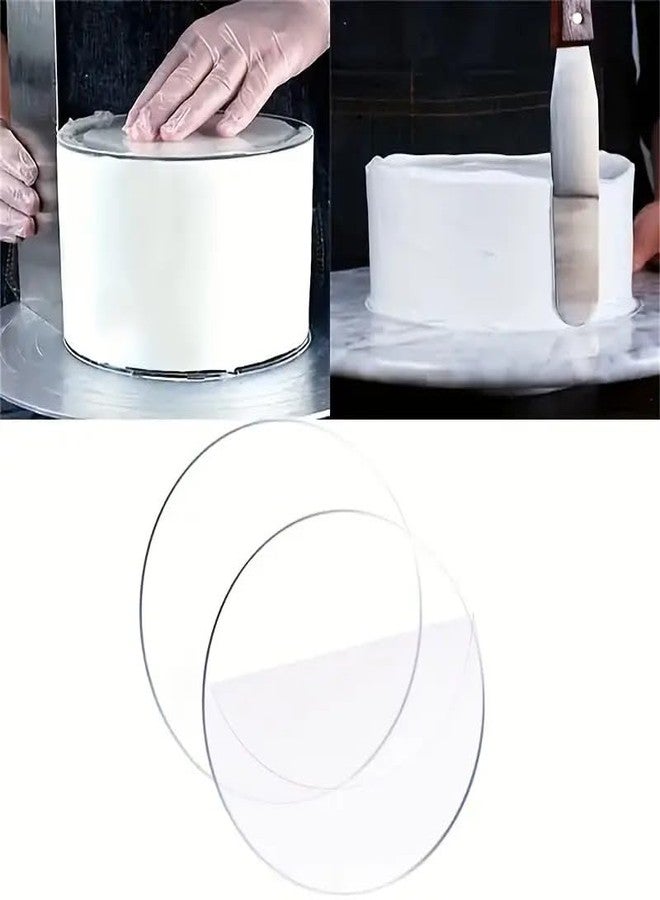 Royals Pack of 2 Cake Base Cake Baking Tools Plate Cake Decoration Board Tray Cardboard, Acrylic,MDF Pastry (Acrylic, 10inch Square) - Image 5