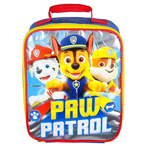 Bioworld Paw Patrol Lunch Box Chase Marshall Rubble Rectangular Lunch Bag Tote 10" - Image 2