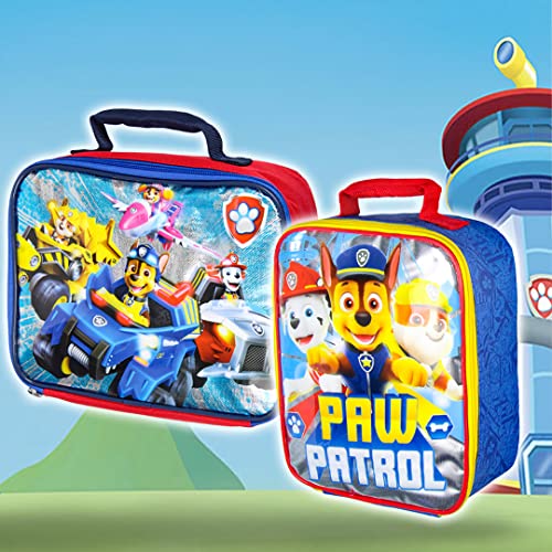Bioworld Paw Patrol Lunch Box Chase Marshall Rubble Rectangular Lunch Bag Tote 10" - Image 5