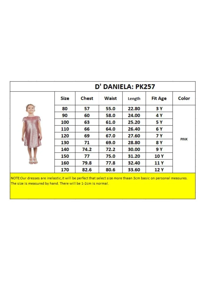 D'Daniela Sequin A-Line Dress