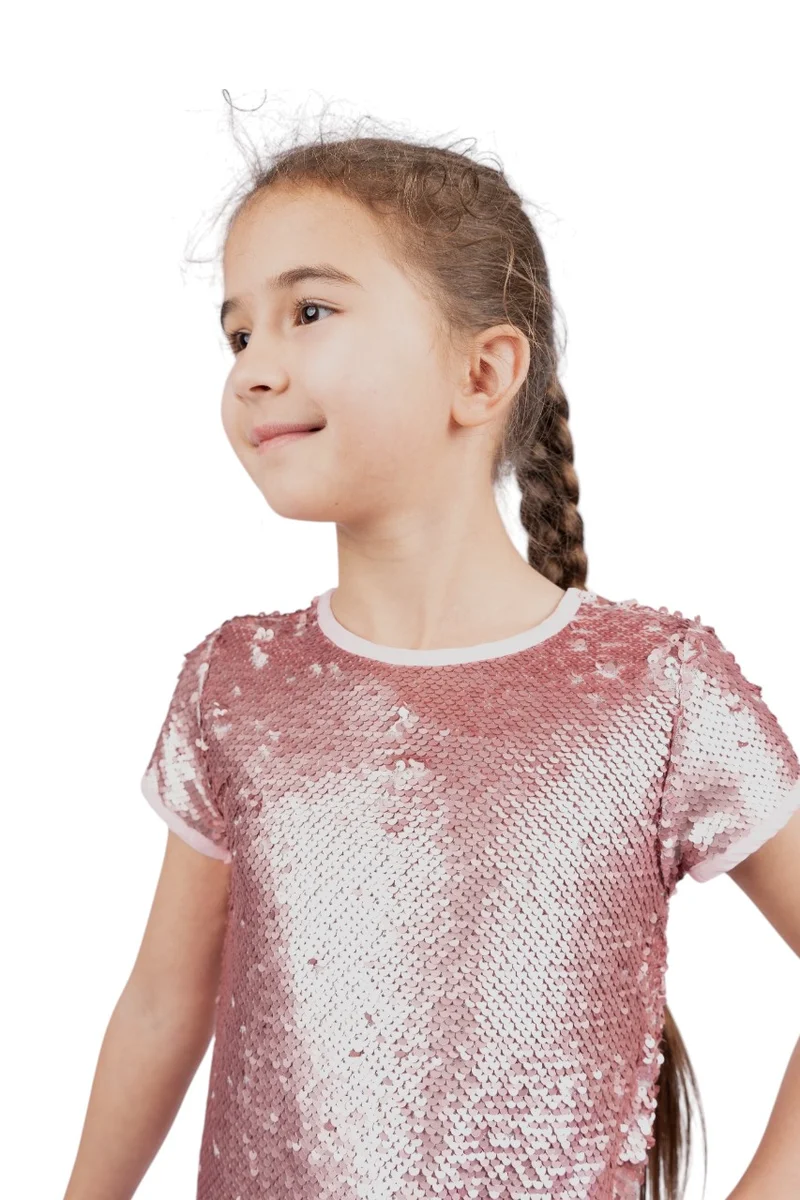 D'Daniela Sequin A-Line Dress