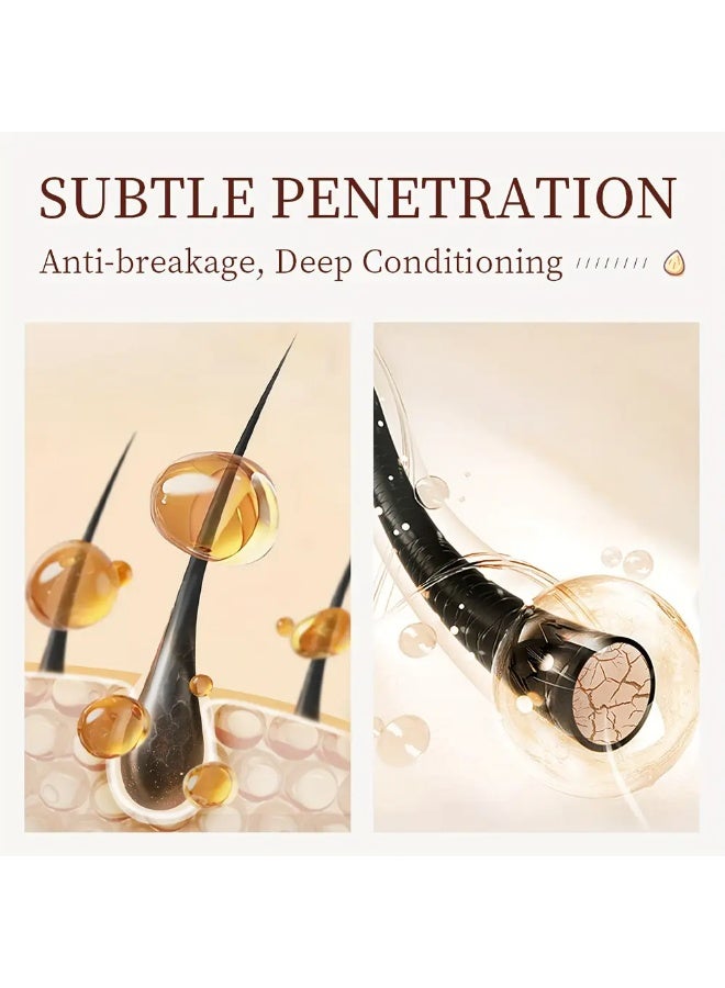 Kormesic قناع شعر بزيت الأركان 500 مل مع الكيراتين متعدد التأثيرات بروتين الحرير الكولاجين احترافي لإصلاح جذور الشعر التالف وتنعيم الشعر المجعد والجاف - Image 4