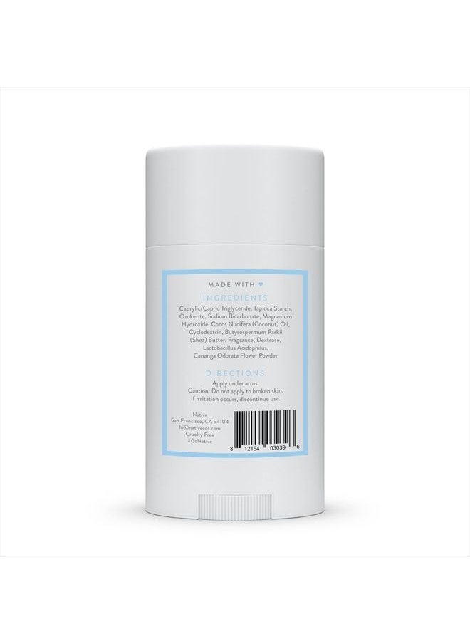 native - Deodorant | Natural Deodorant for Women and Men, Aluminum Free with Baking Soda, Probiotics, Coconut Oil and Shea Butter | Powder & Cotton - Image 1