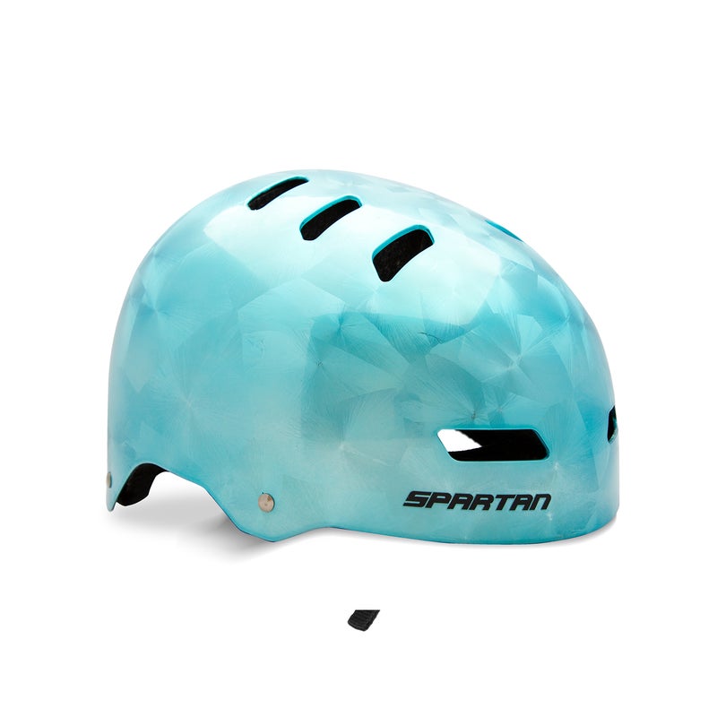 Spartan Mirage Plus Adult Skate Helmet | Medium Size 54–58 cm | Ice Crackle Finish | ABS Shell with EPS Foam Liner | Dial-Fit System | 12 Vents | Lightweight 500g | Multi-Sport Helmet | SP-9084 - Image 1