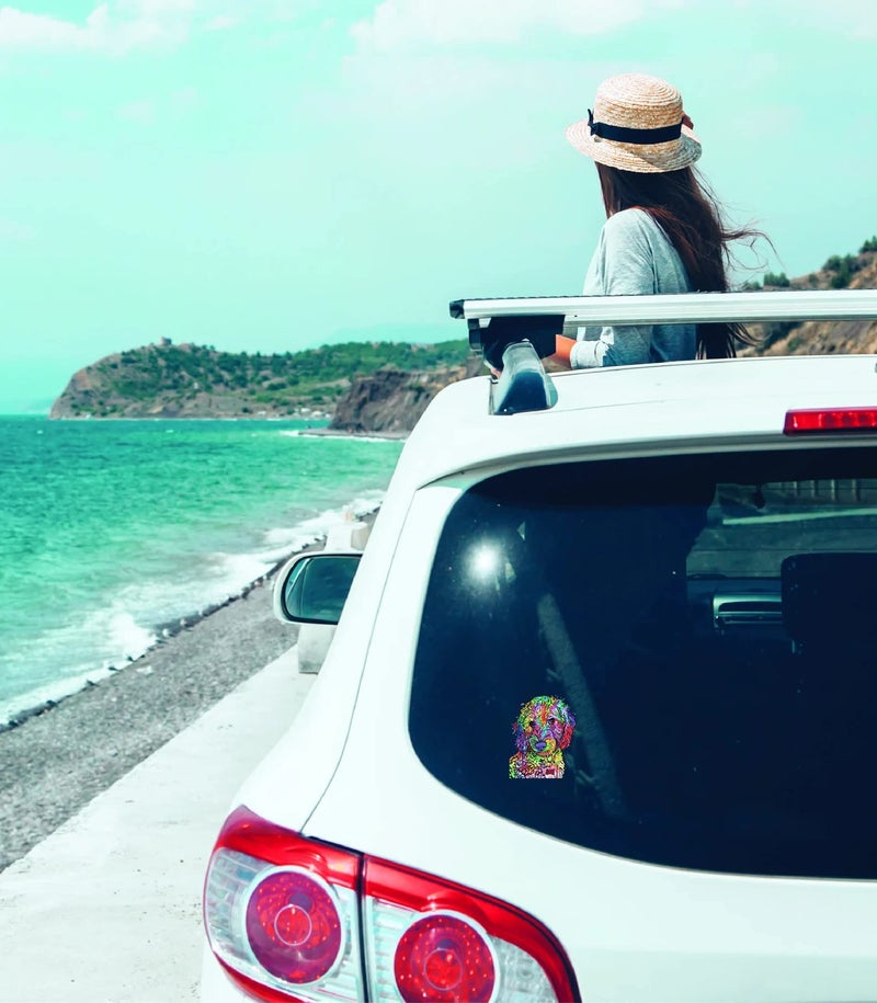 Enjoy It Dean Russo Labradoodle Car Stickers, Outdoor Rated Vinyl Sticker Decals for Windows, Bumpers, Laptops or Crafts - 2 Pieces - Image 5