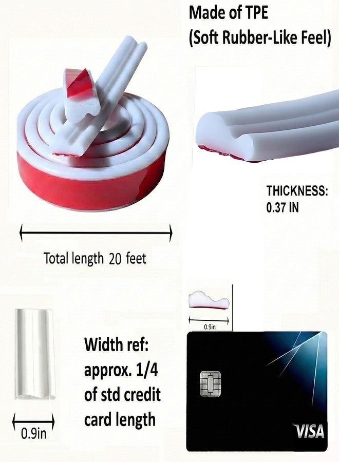 ZHIVEZEN 20FT×0.9'' Peel and Stick Wall Molding Trim,Flexible Molding Trim Self Adhesive Chair Rail Panel Molding,Crown Molding Peel and Stick Molding Trim for Walls,Door Trim (White, 20FT×0.9'') - Image 2