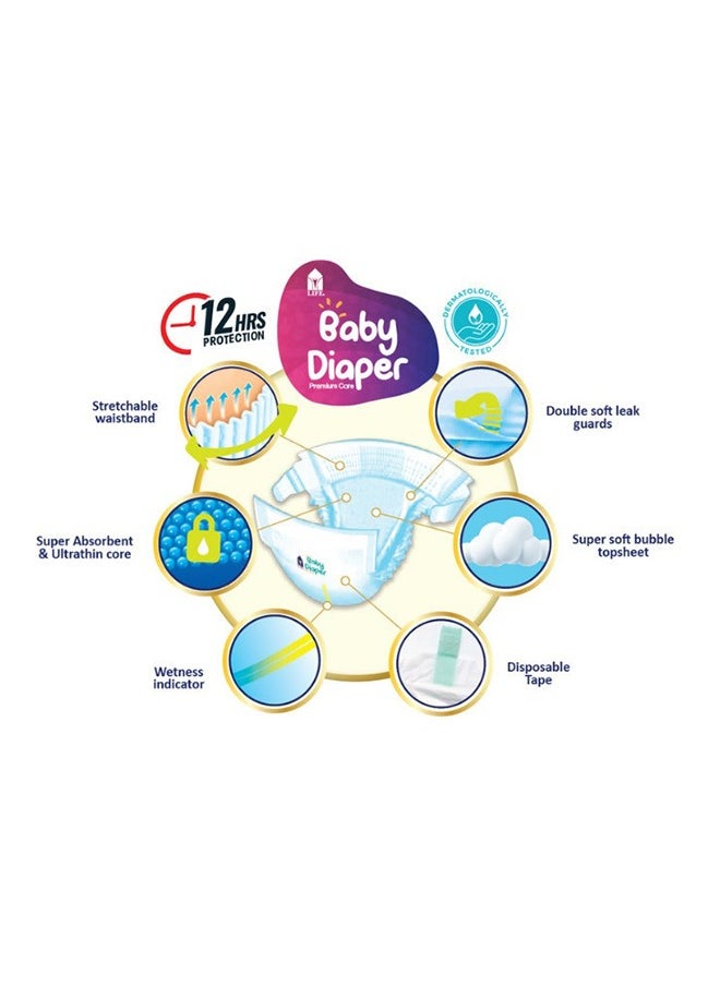 Life Baby Diaper Pants Size 3, Medium, 6-10Kg,  52 Counts  - Image 3