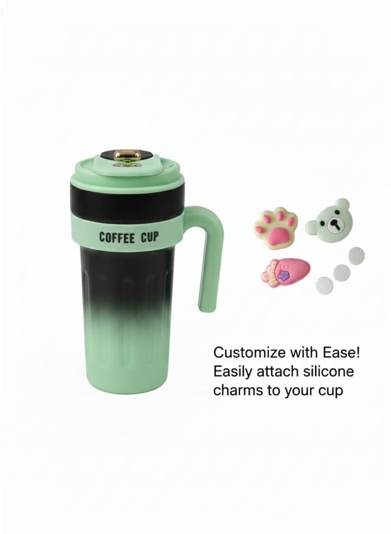 Spaceshoop 650ml Extra Large Gradient Thermal Coffee Mug Insulated Travel Tumbler with Comfort Handle in Blue color - Image 5