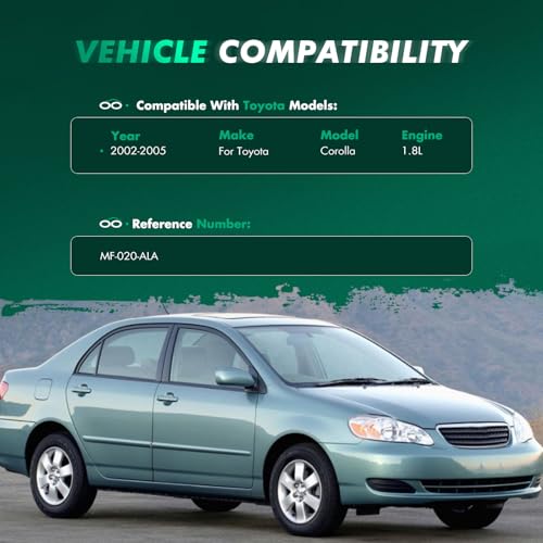 SCITOO Set of 4PCS Universal mud Flaps for 2002-2005 for Toyota Corolla Front & Rear mud Flaps Splash Guard Set - Image 3